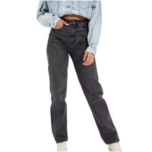 American Eagle Baggy Jeans in Washed Black Size 10 Short